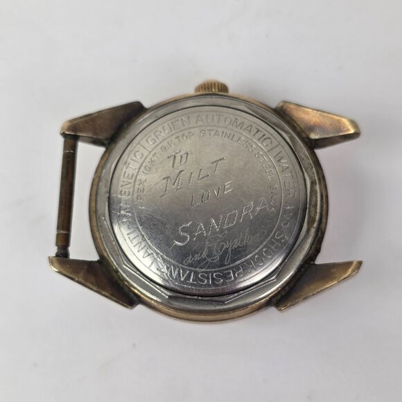 Vintage Gruen Precision Autowind Switzerland 10K Gold Filled NOT TESTED - Picture 2 of 3